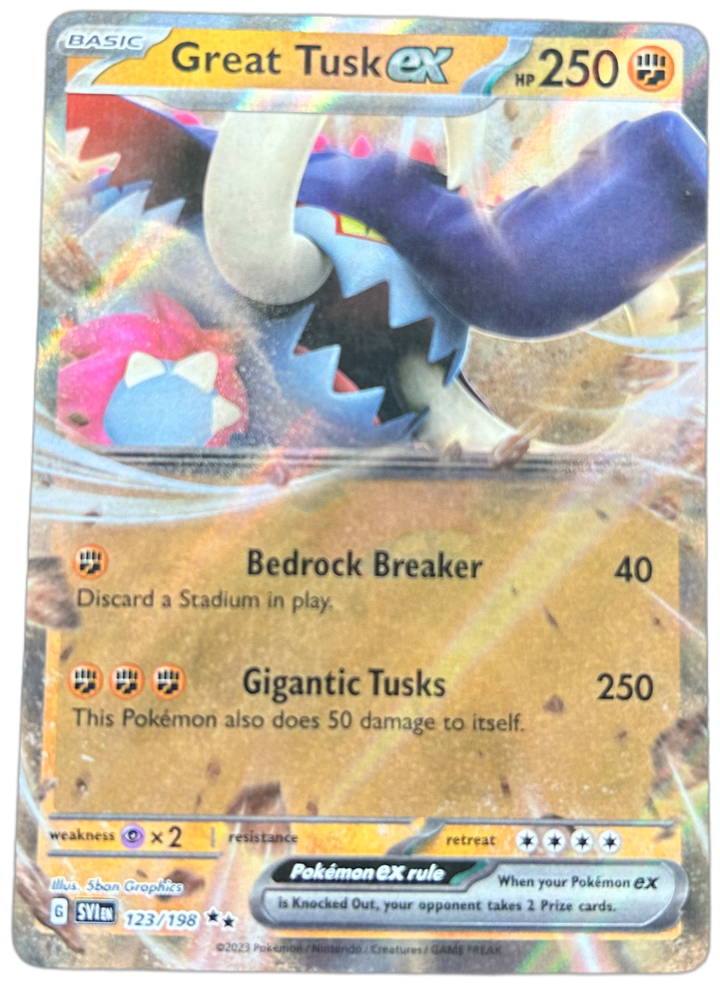 Great Tusk Ex #123 Scarlet & Violet.