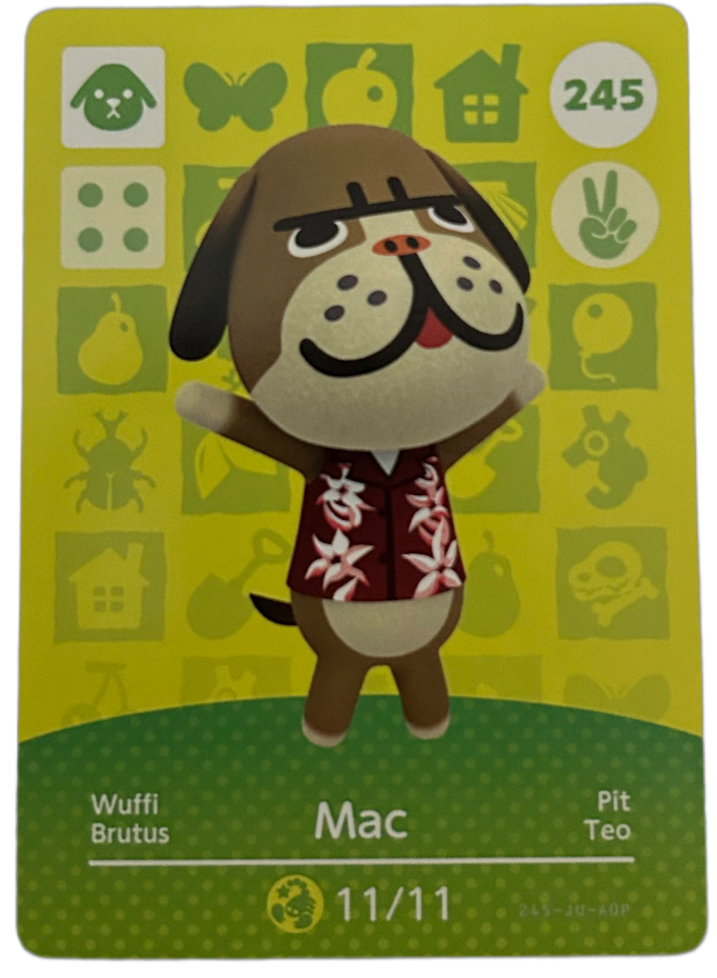 Mac 245 Animal Crossing Amiibo Card Series 3