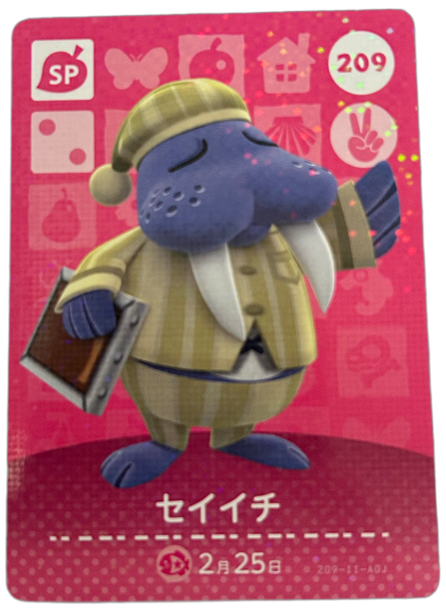 Wendell 209 Animal Crossing Amiibo Card Series 3