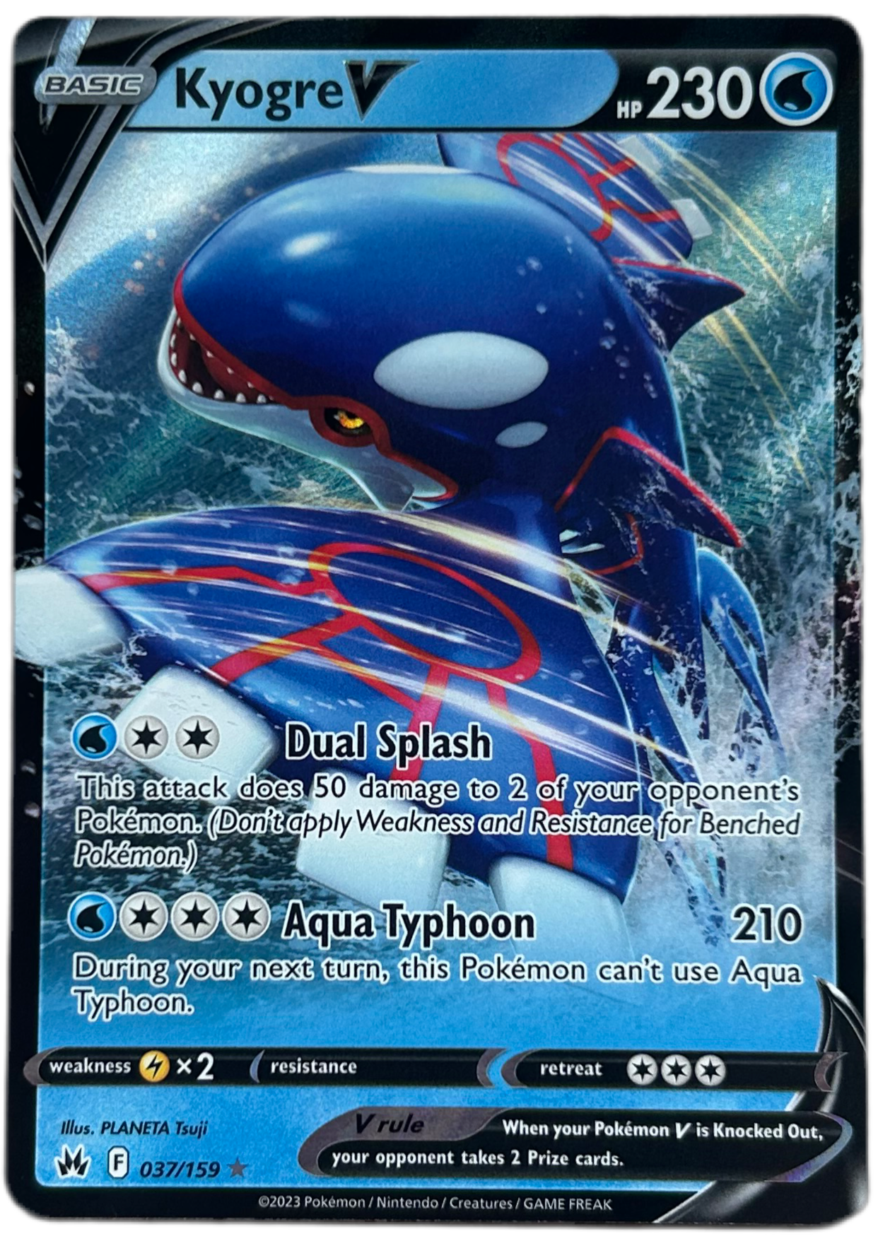 Kyogre V #37 Crown Zenith