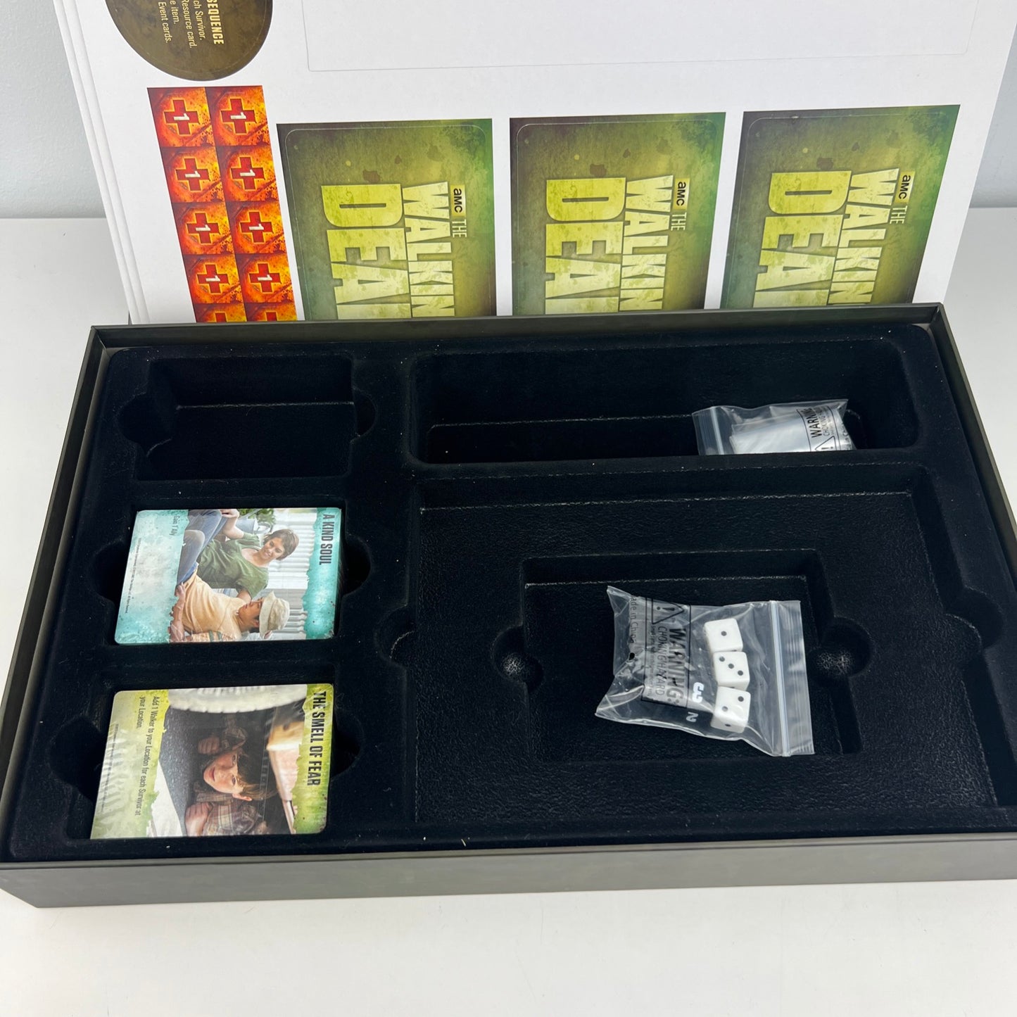 The Walking Dead Board Game The Best Defense AMC Open Box Never Played