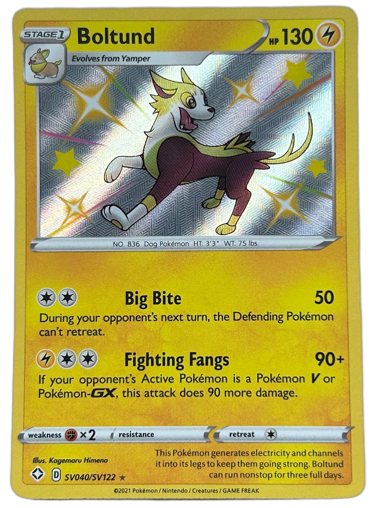 Boltund #SV040 Shining Fates