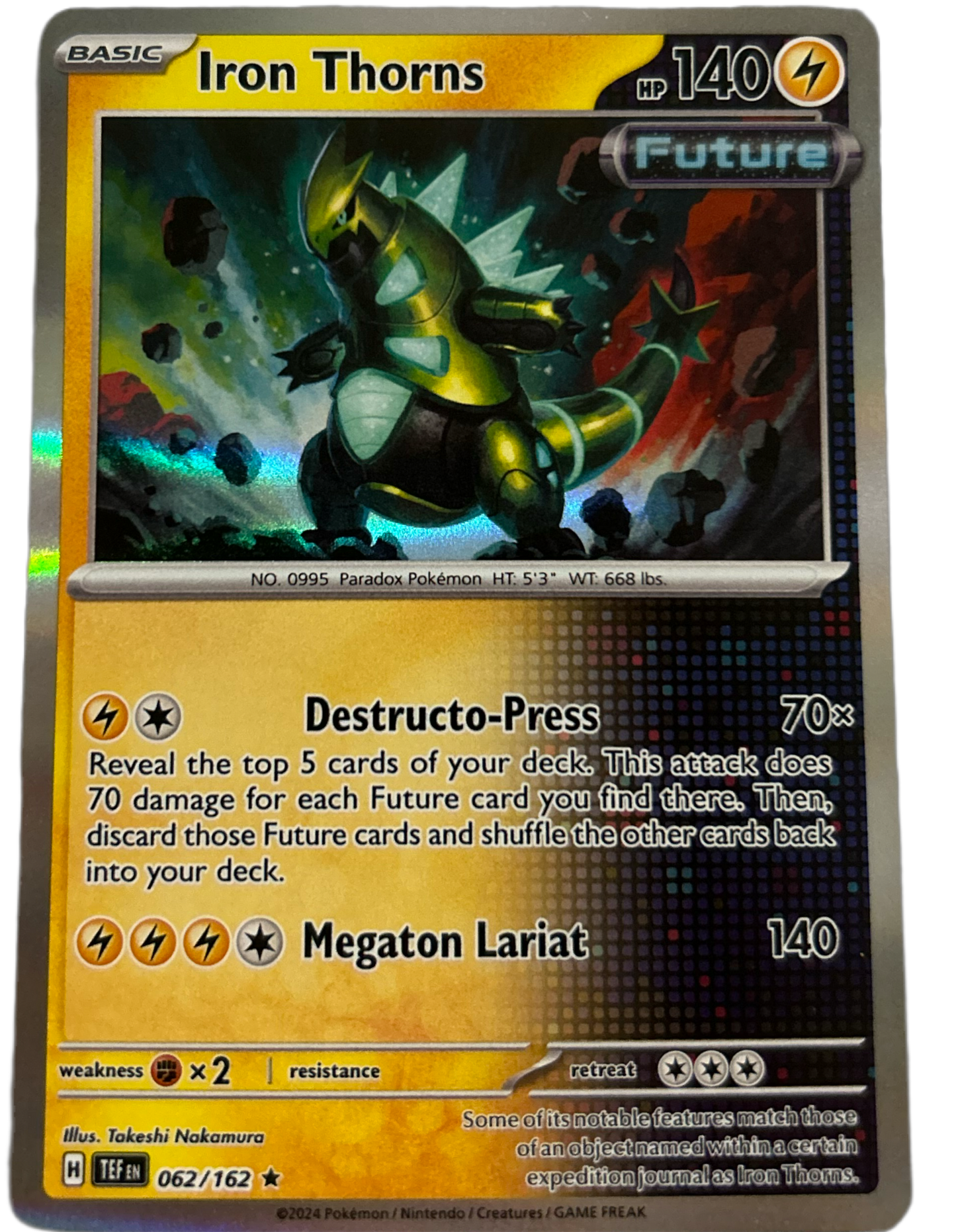 Iron Thorns #62 Holo Temporal Forces