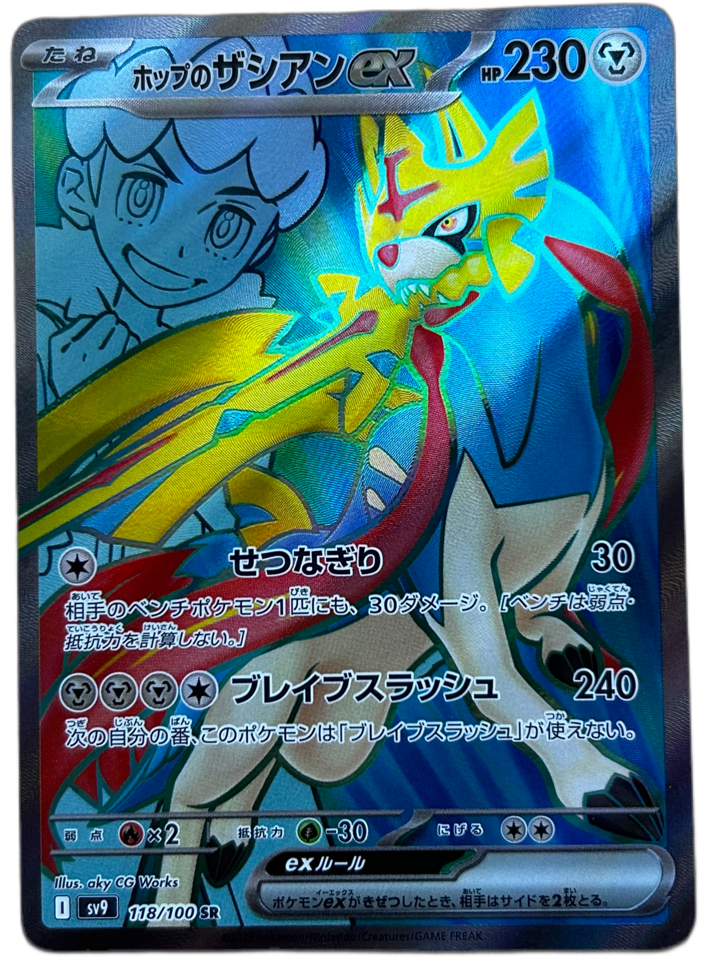 Hop's Zacian Ex #118 Japanese Battle Partners
