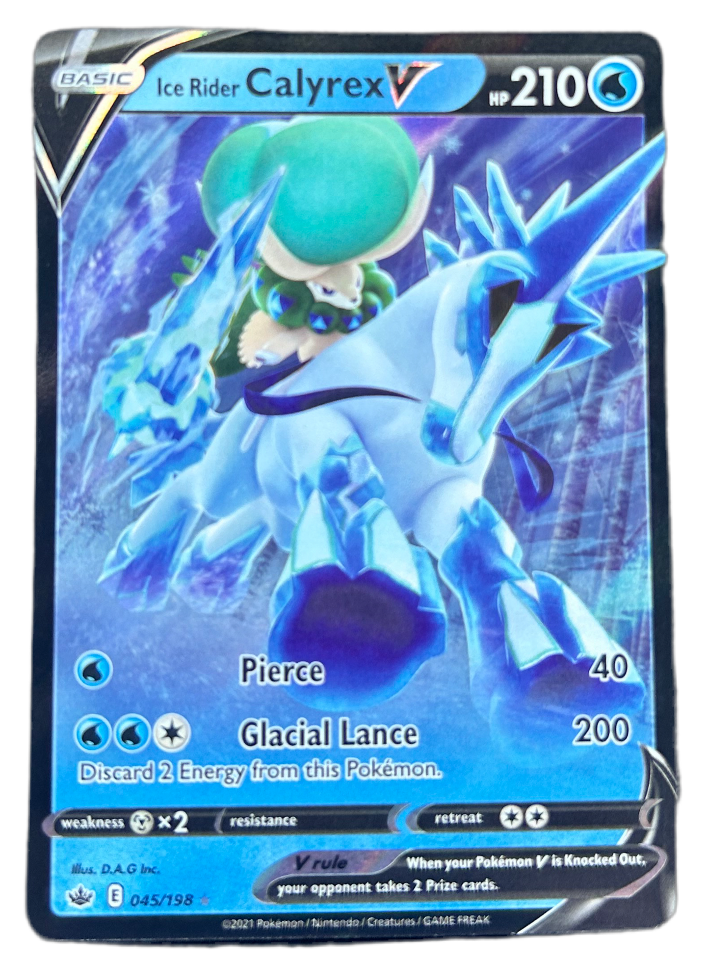 Ice Rider Calyrex V #45 Chilling Reign