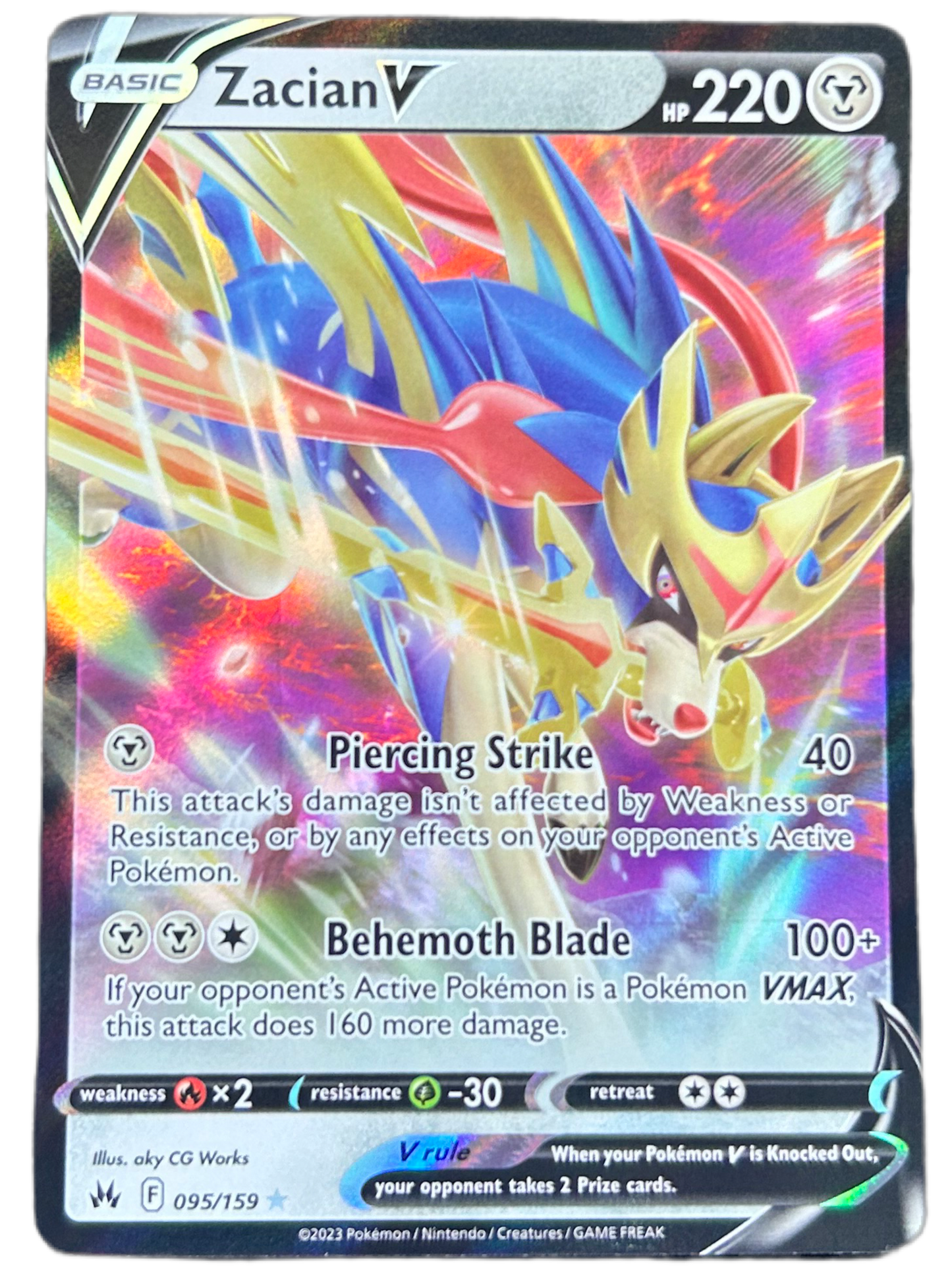 Zacian V #95 Crown Zenith