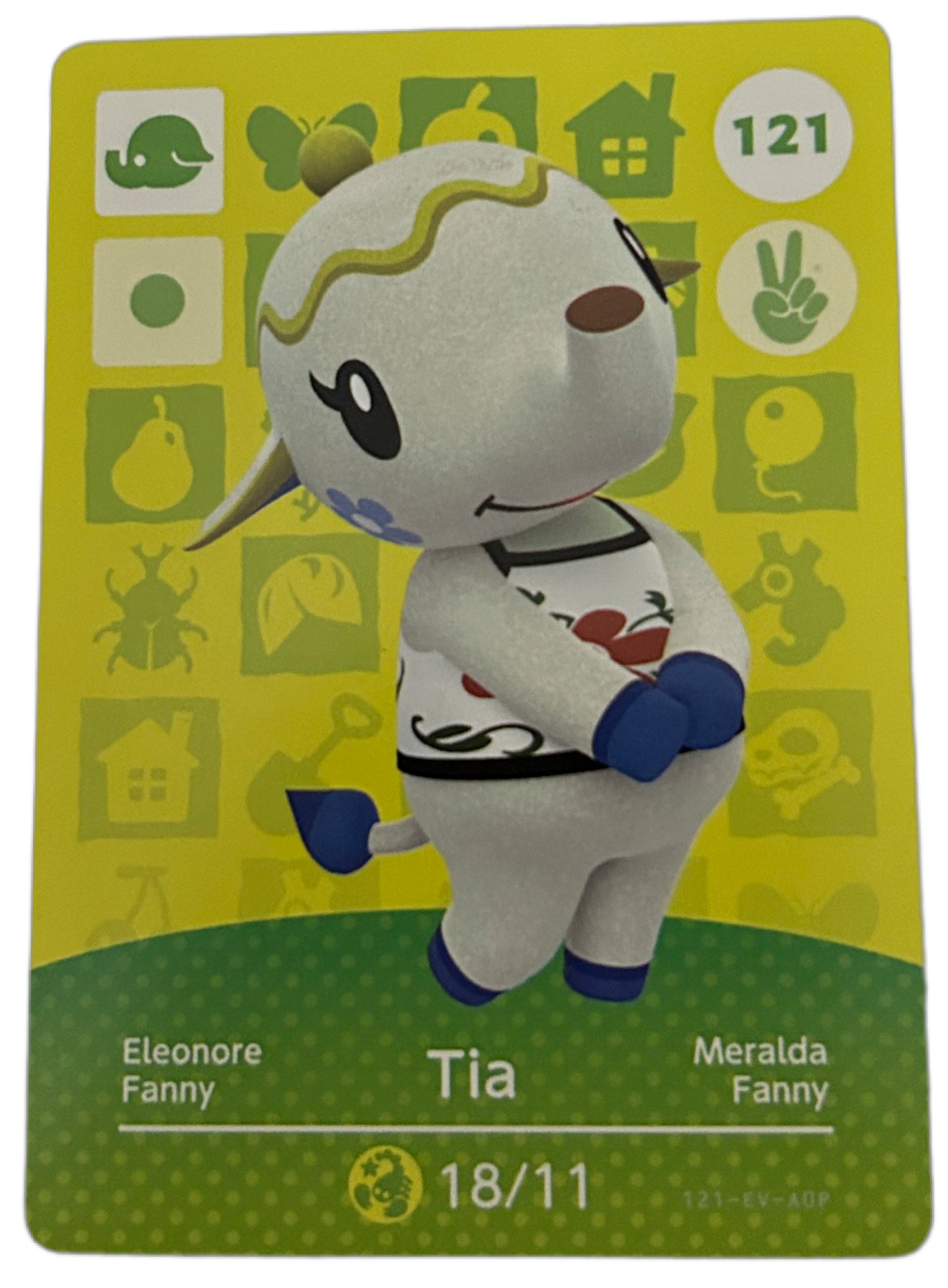 Tia 121 Animal Crossing Amiibo Card