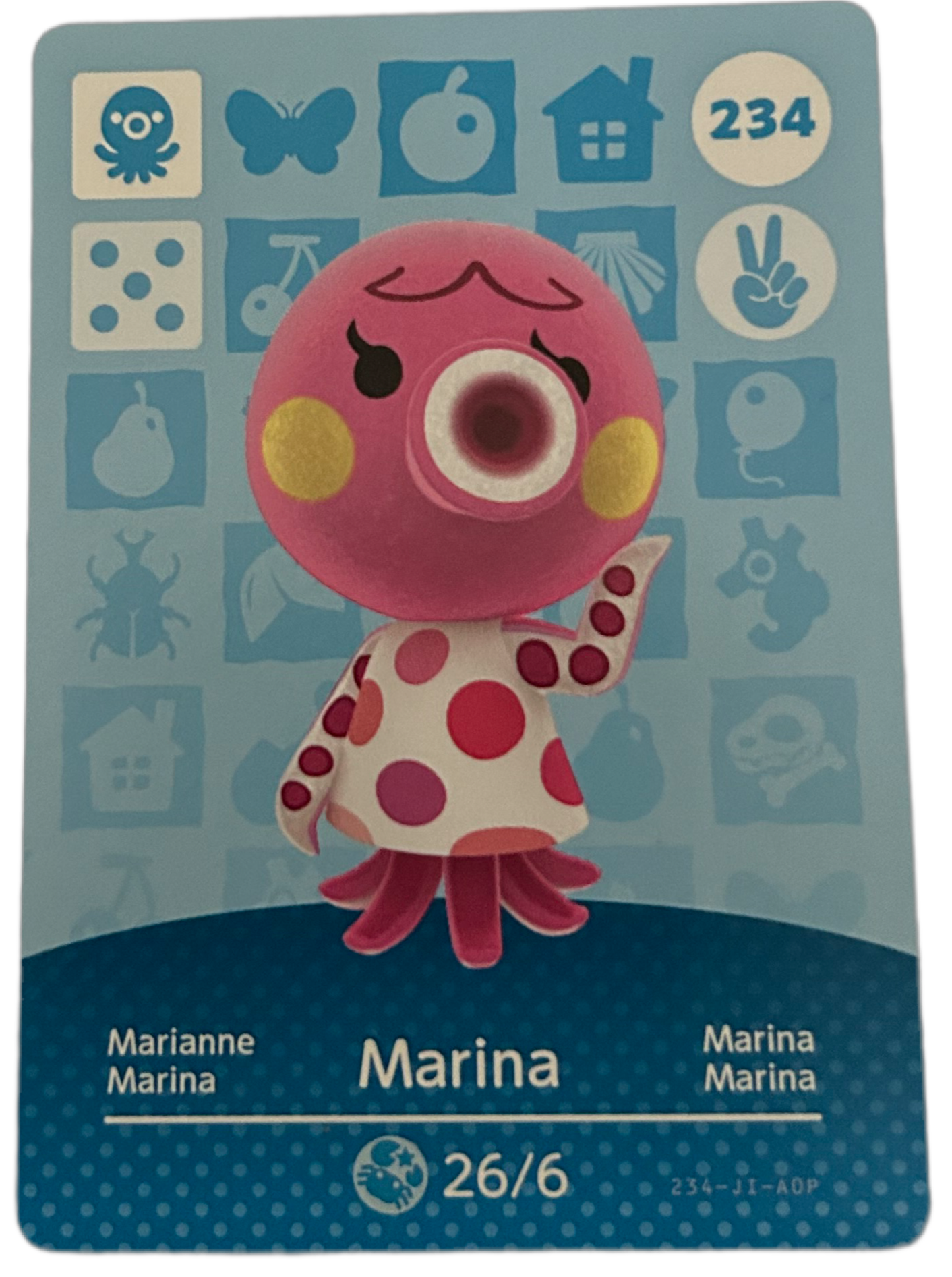 Marina 234 Animal Crossing Amiibo Card