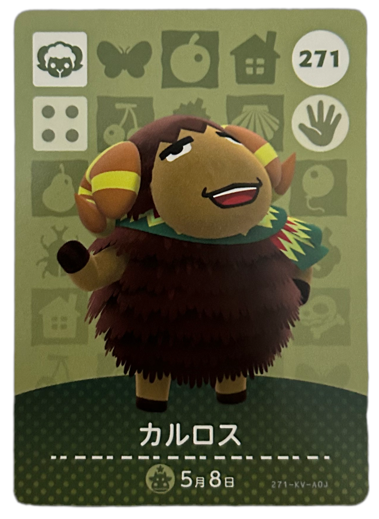 Curlos 271 Animal Crossing Amiibo Series 3 Japanese Card