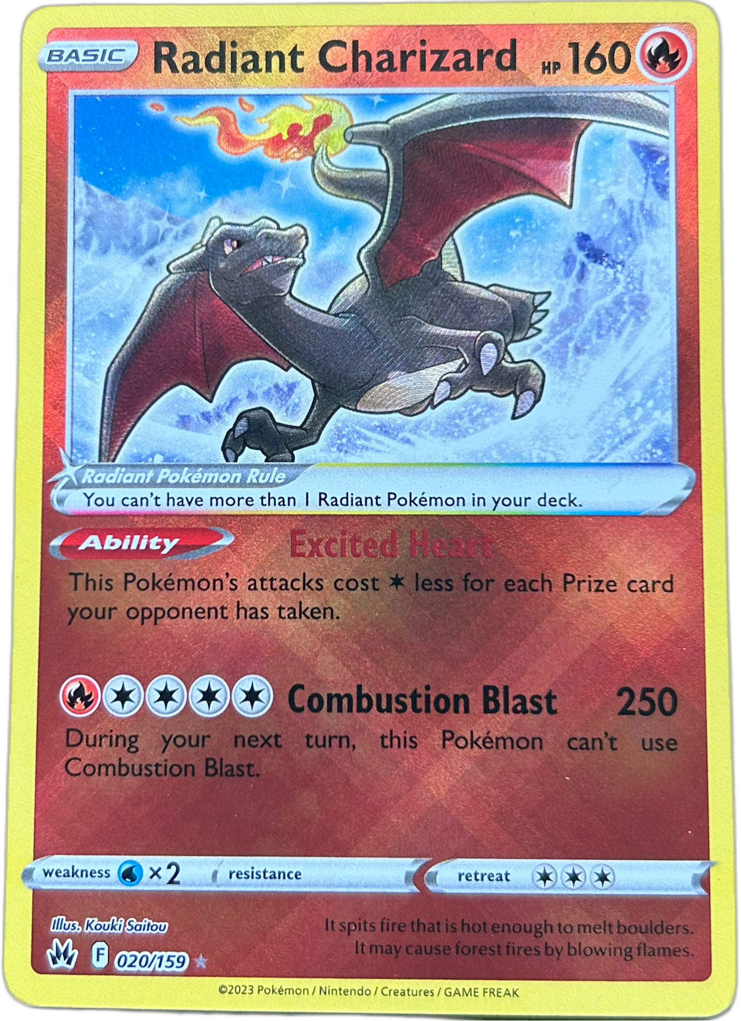 Radiant Charizard #20 Crown Zenith