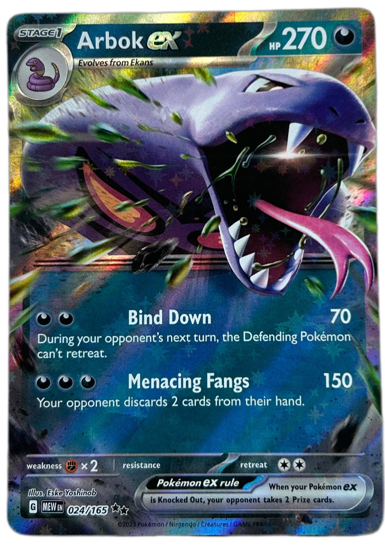 Arbok ex #24 Scarlet & Violet 151