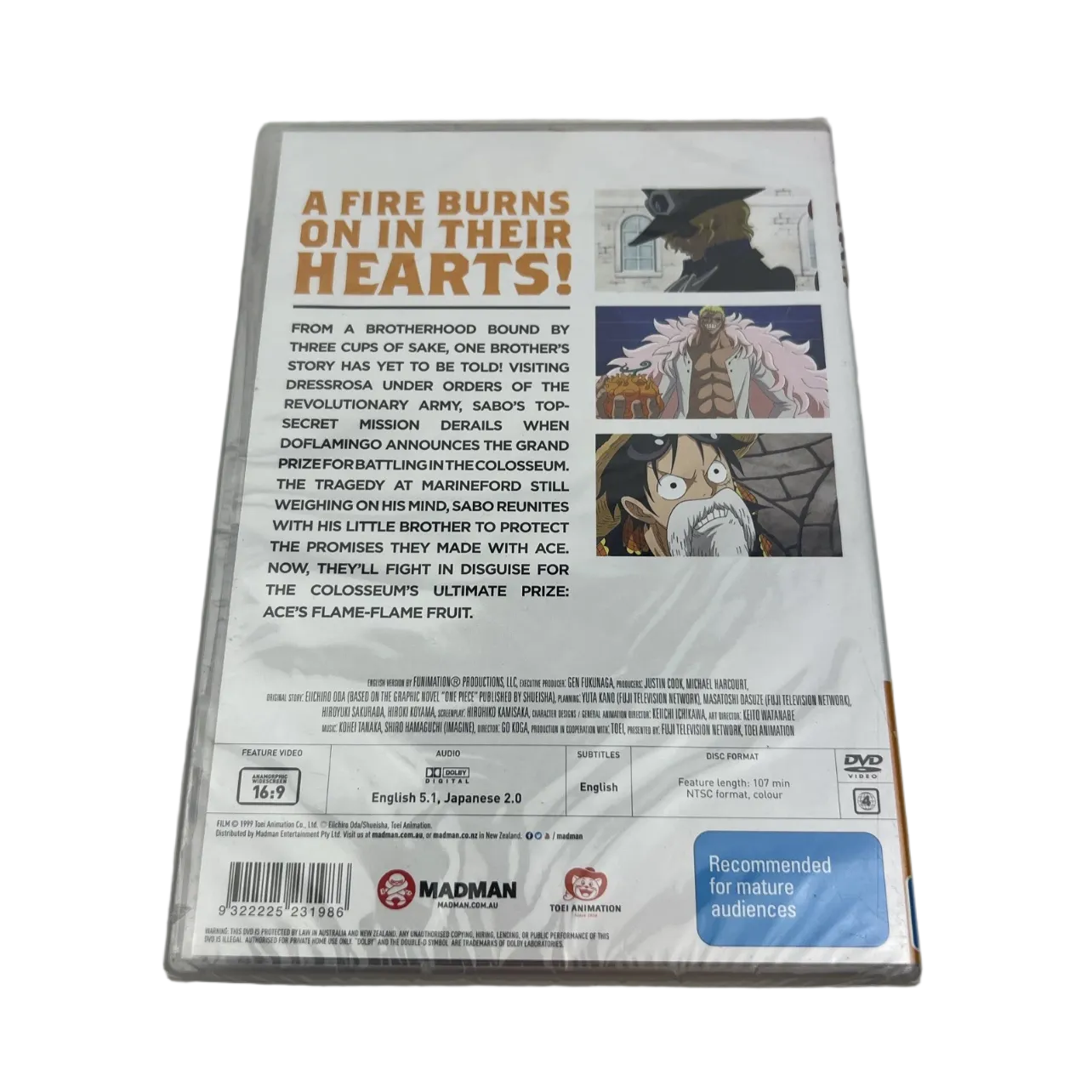 One Piece – Episode of Sabo (DVD, Region 4) – Brand New & Sealed