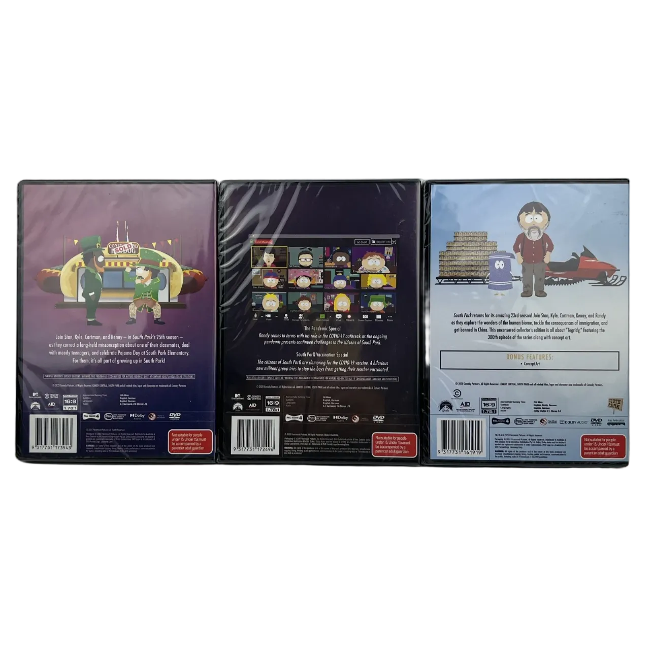 South Park Seasons 23, 24 & 25 DVD Bundle Region 4