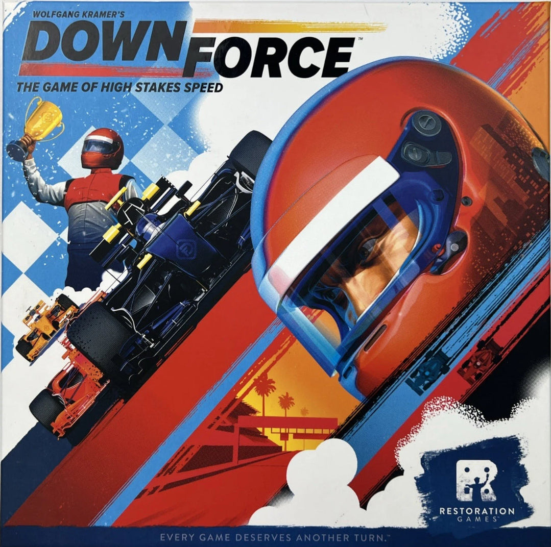 Downforce Betting & Auto Racing Board Game Wolfgang Kramer Complete
