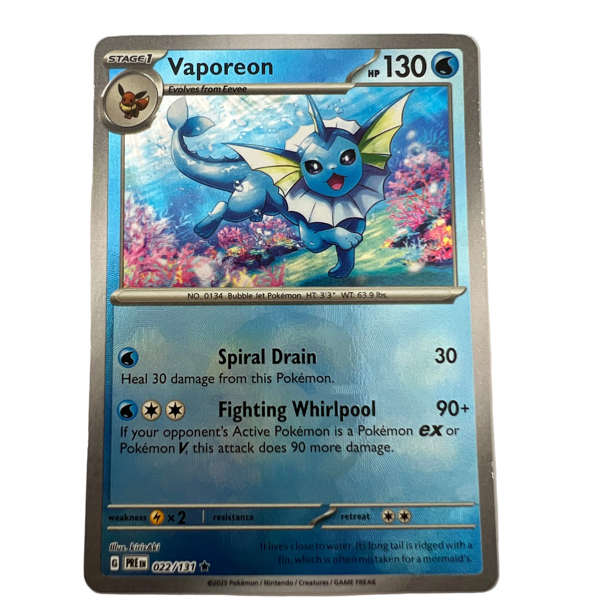 Vaporeon #22 Prismatic Evolutions