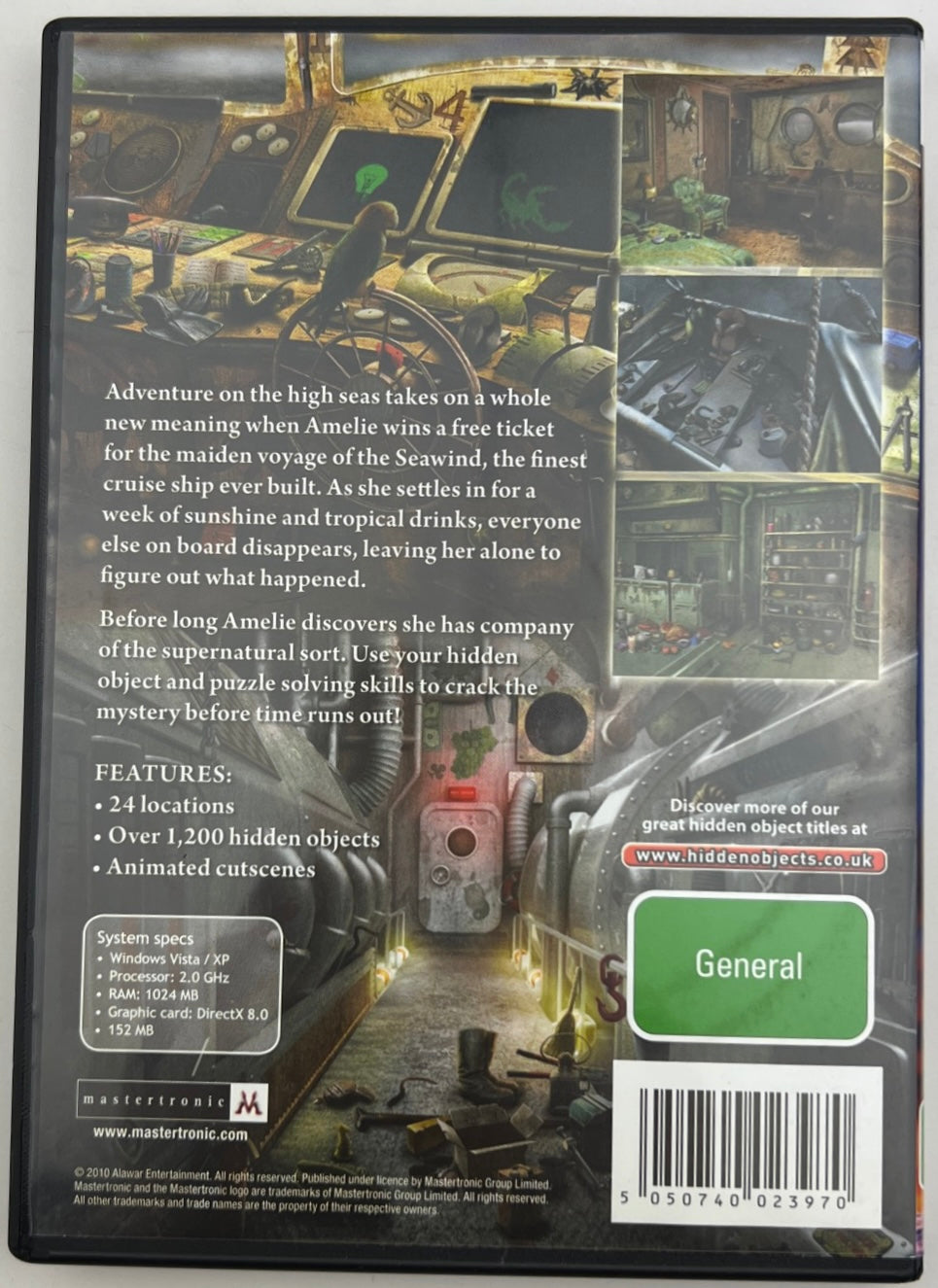 Mystery Cruise PC CD-ROM Game 2010 Hidden Object Adventure Game