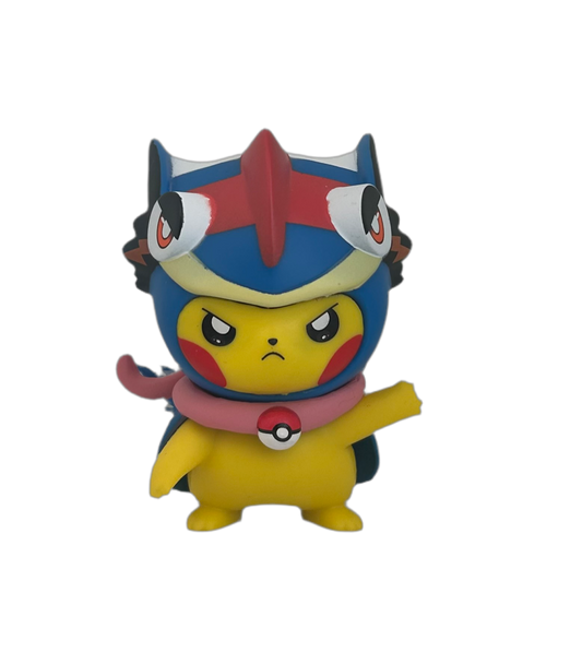 Pikachu Poncho Greninja Figure