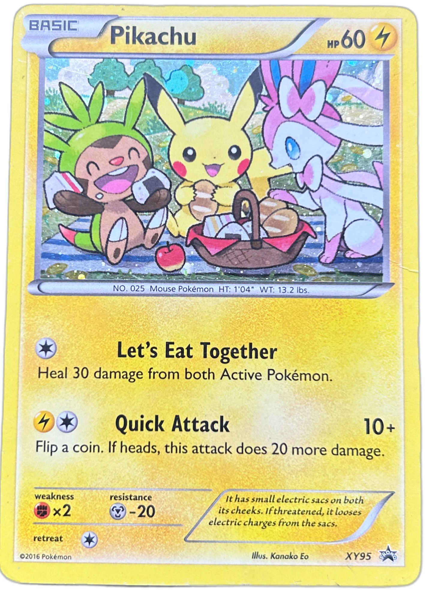 Pikachu #XY95 Pokemon Promo.