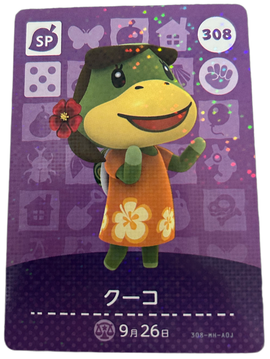 Leilani 308 Animal Crossing Japanese Amiibo Card Series 4