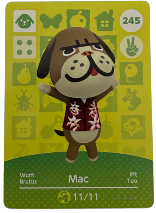 Mac 245 Animal Crossing Amiibo Card Series 3