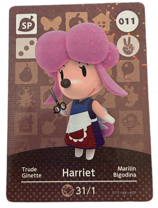 Harriet 011 Animal Crossing Amiibo Card Series 1