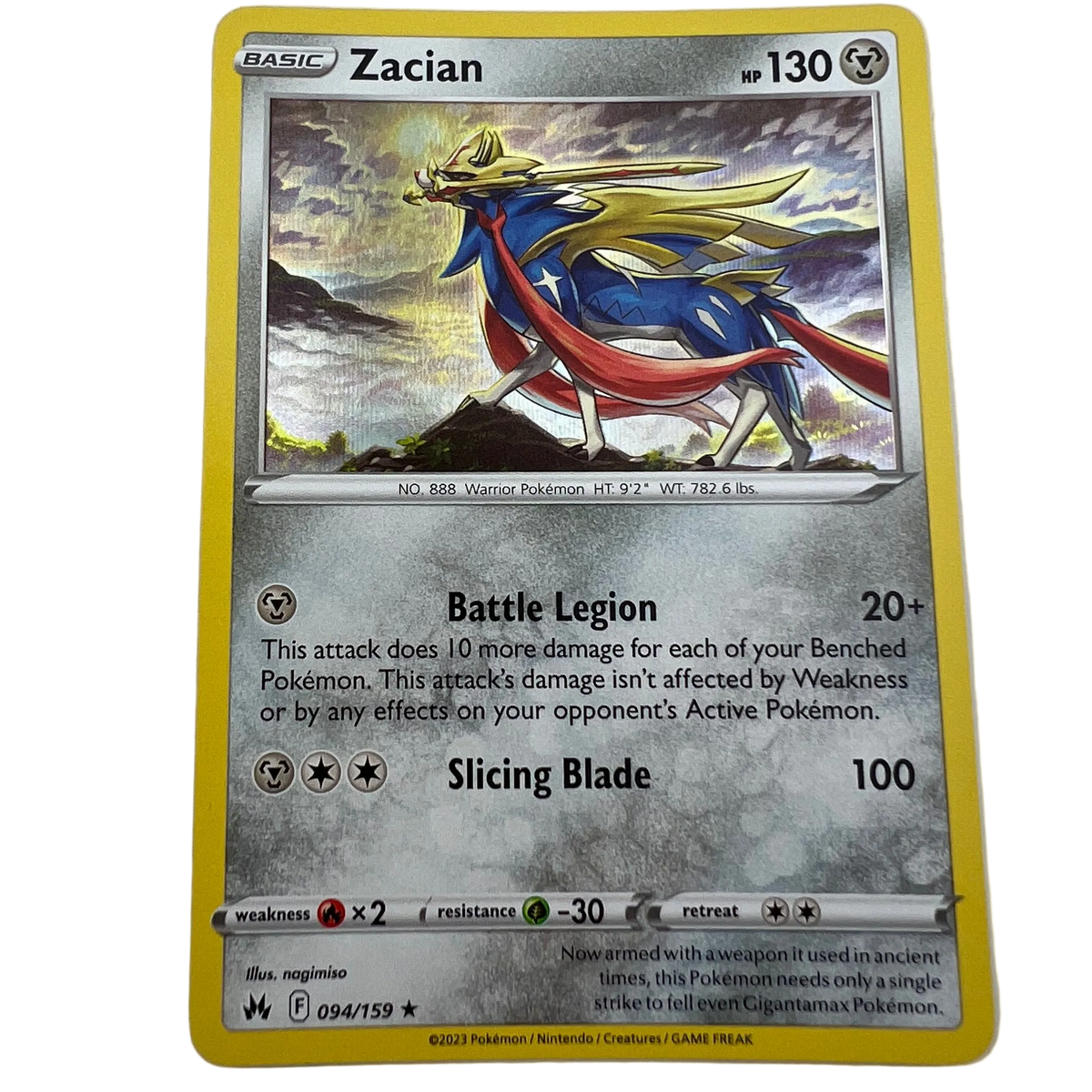 Zacian #94 [Holo] Crown Zenith
