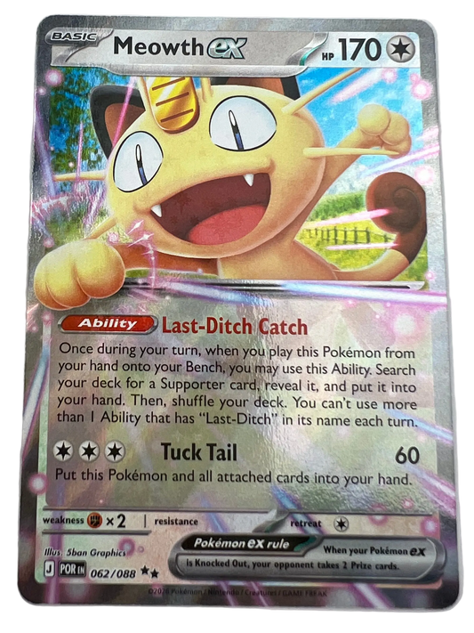 Meowth Ex #62 Perfect Order