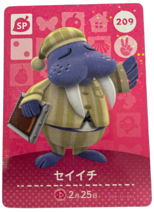 Wendell 209 Animal Crossing Amiibo Card Series 3