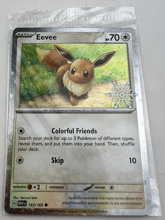 Sealed Eevee #133 Holiday Calendar 2025 Festive Stamp Snowflake