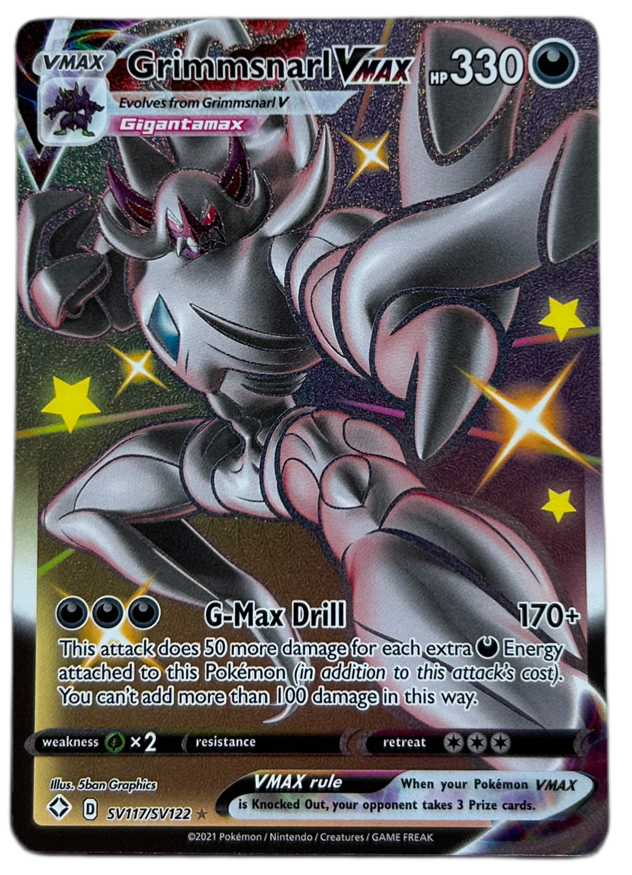 Grimmsnarl VMAX #SV117 Shining Fates