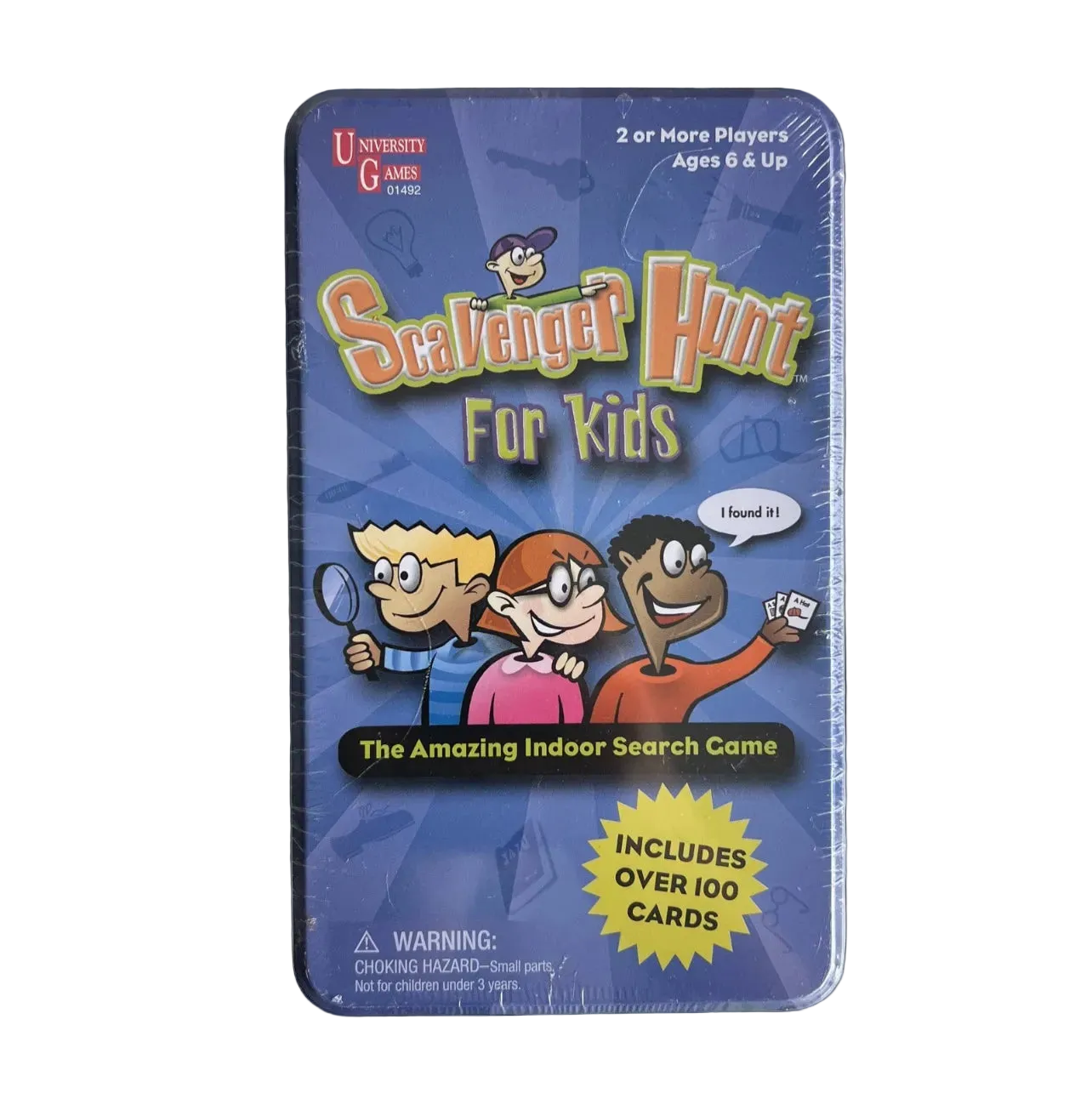 Scavenger Hunt for Kids Indoor Search Game - Metal Tin 2007 - Brand New