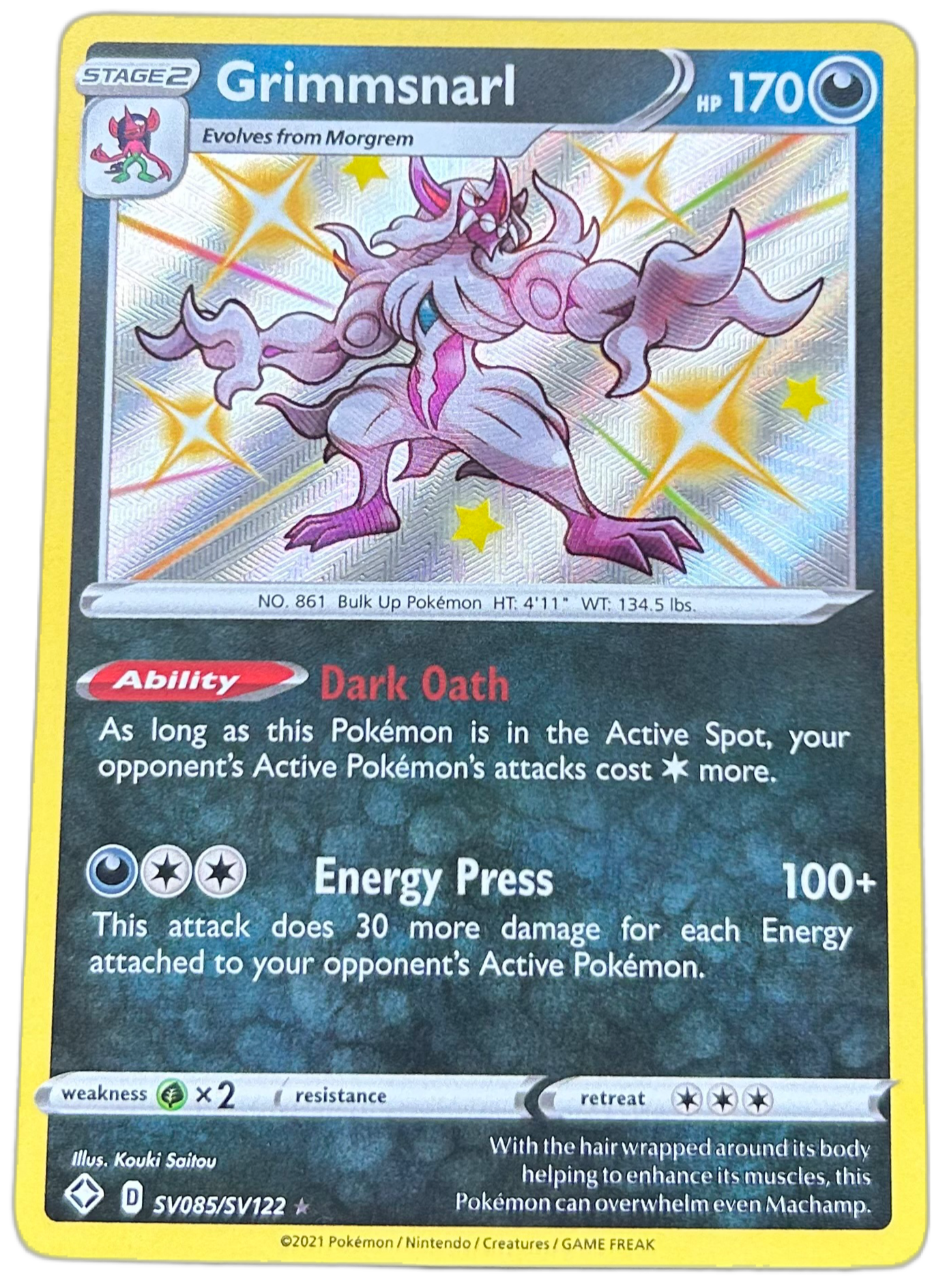 Grimmsnarl #SV085 Shining Fates.