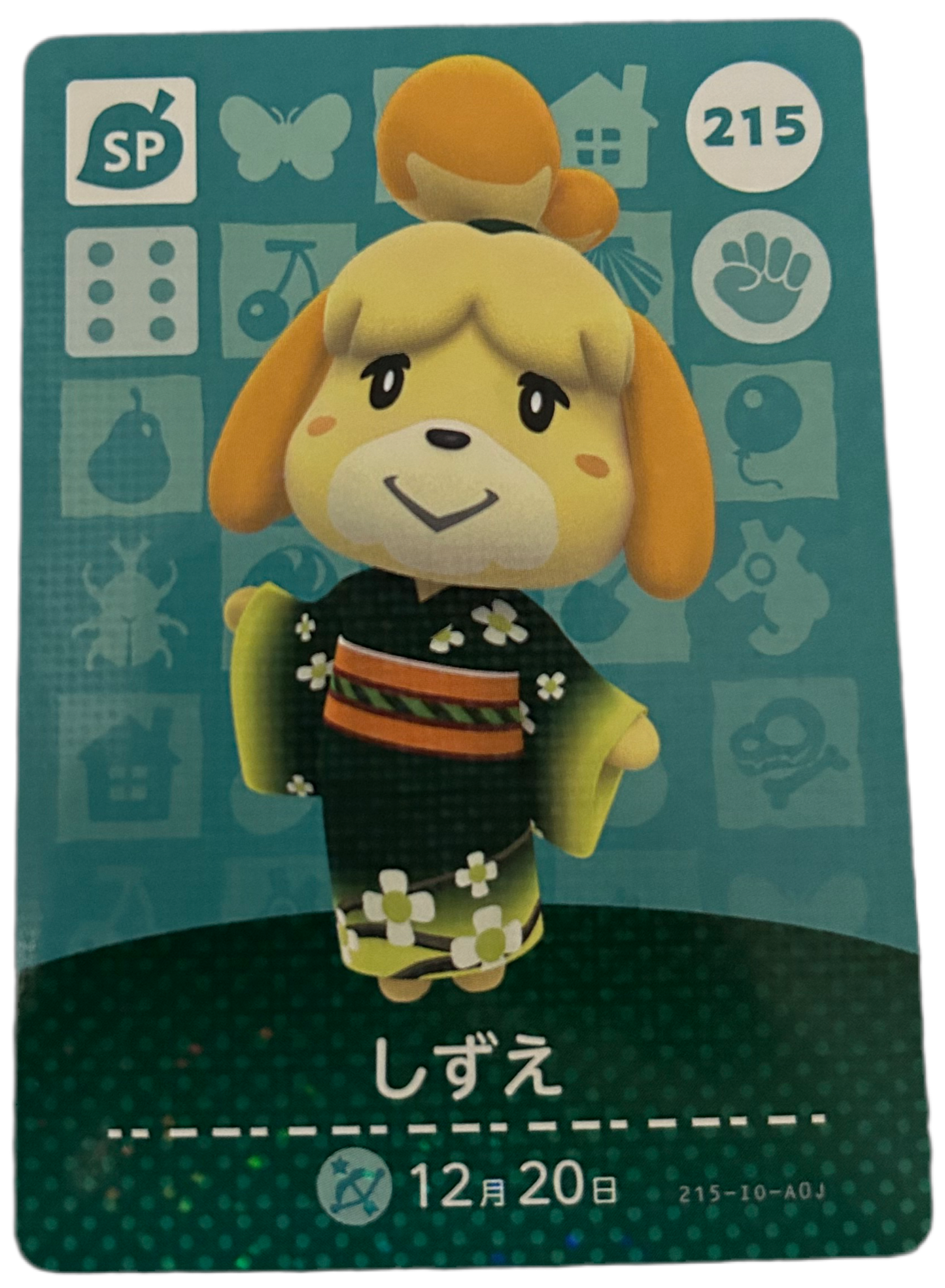 Isabelle 215 Animal Crossing Japanese Amiibo Card Series 3