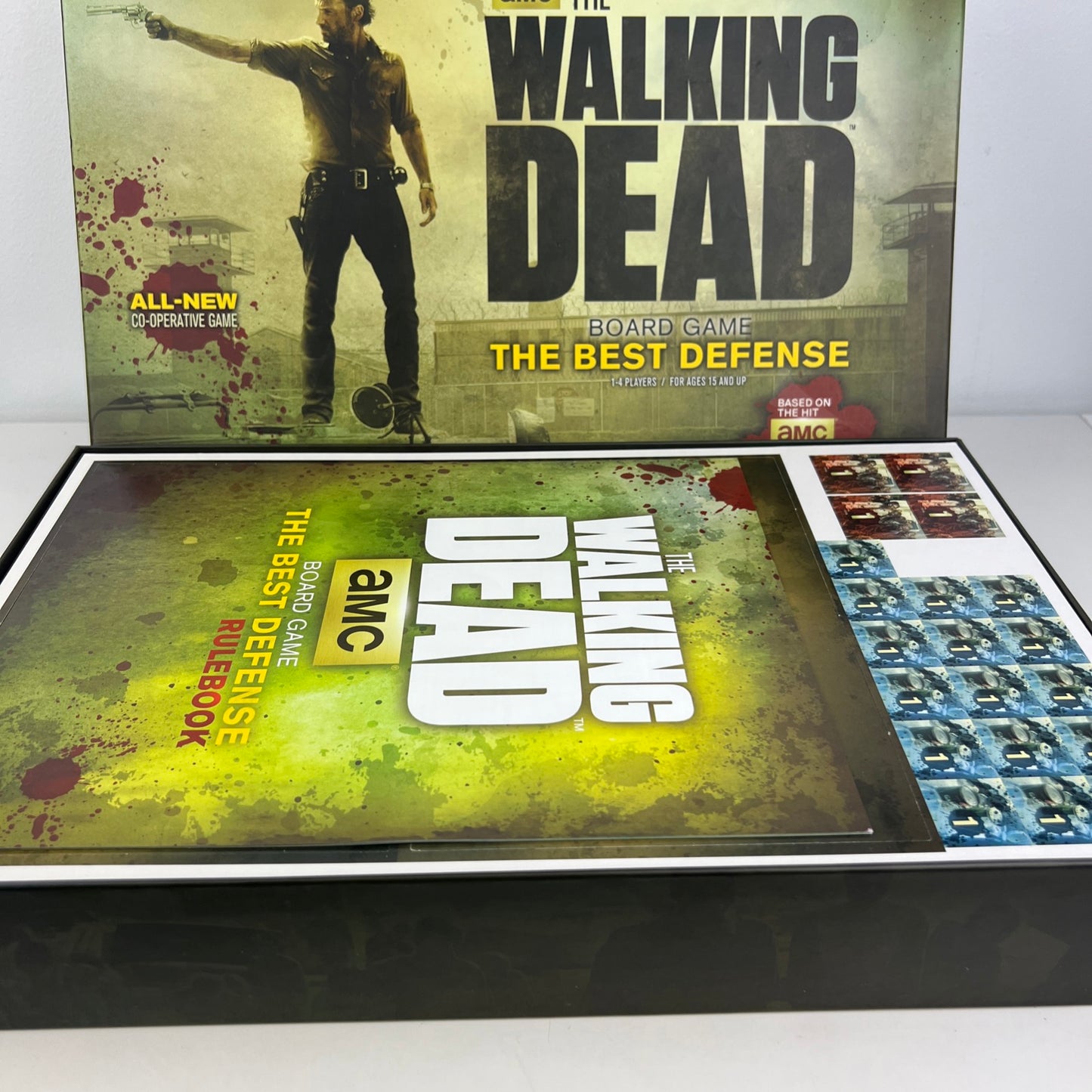 The Walking Dead Board Game The Best Defense AMC Open Box Never Played