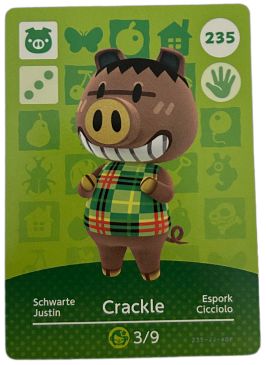 Crackle 235 Animal Crossing Amiibo Card English