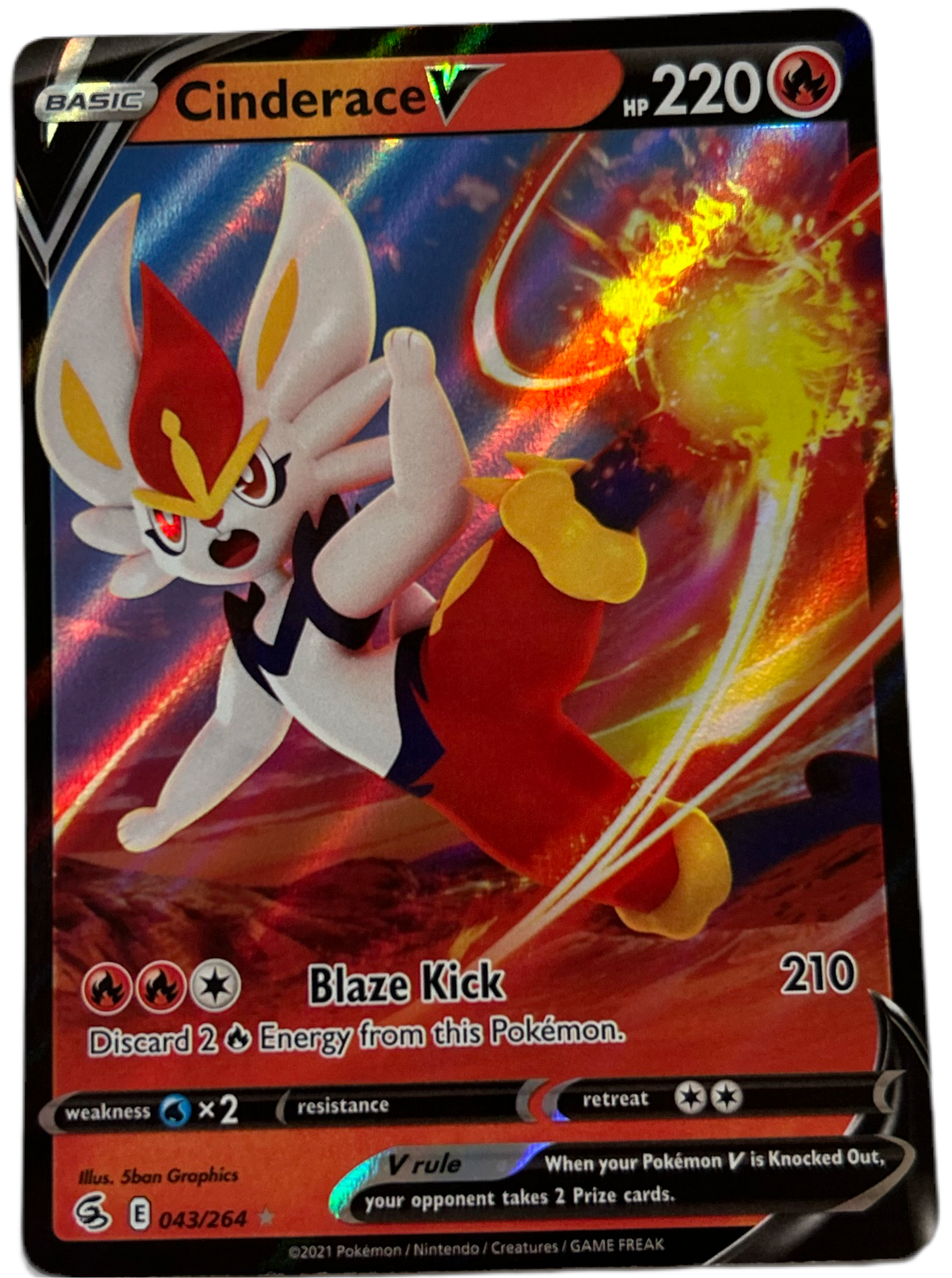 Cinderace V #43 Fusion Strike