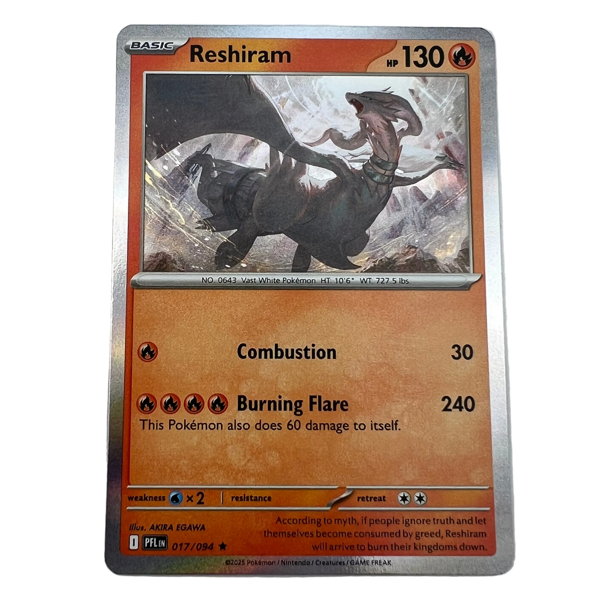 Reshiram #17 [Holo] Phantasmal Flames