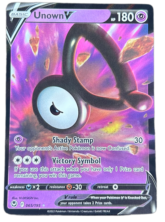Unown V #65 Silver Tempest