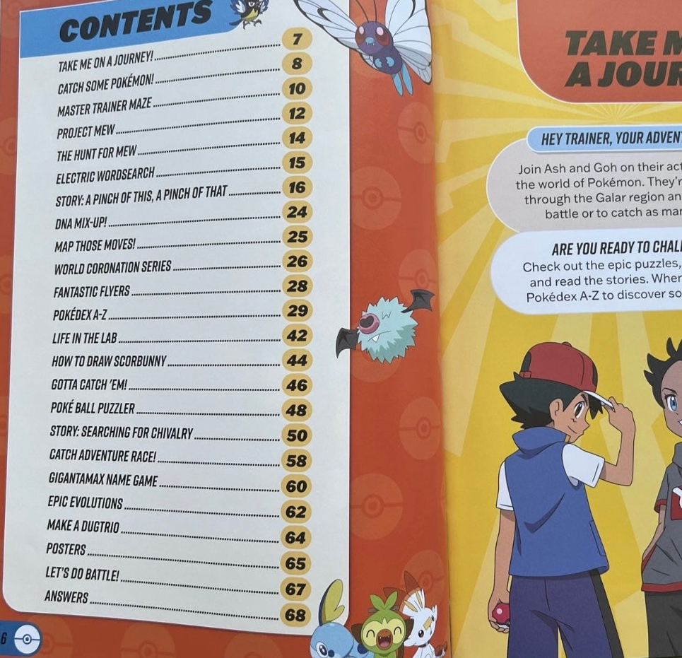 Pokémon Annual 2024 Action Packed Gift Book