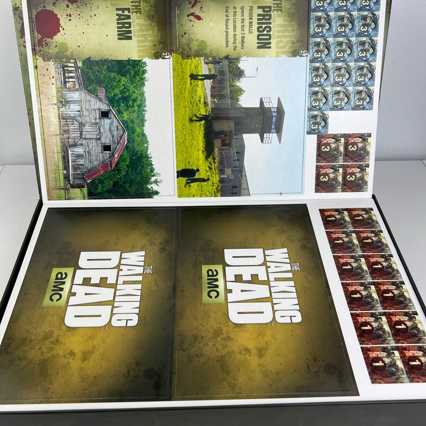 The Walking Dead Board Game The Best Defense AMC Open Box Never Played