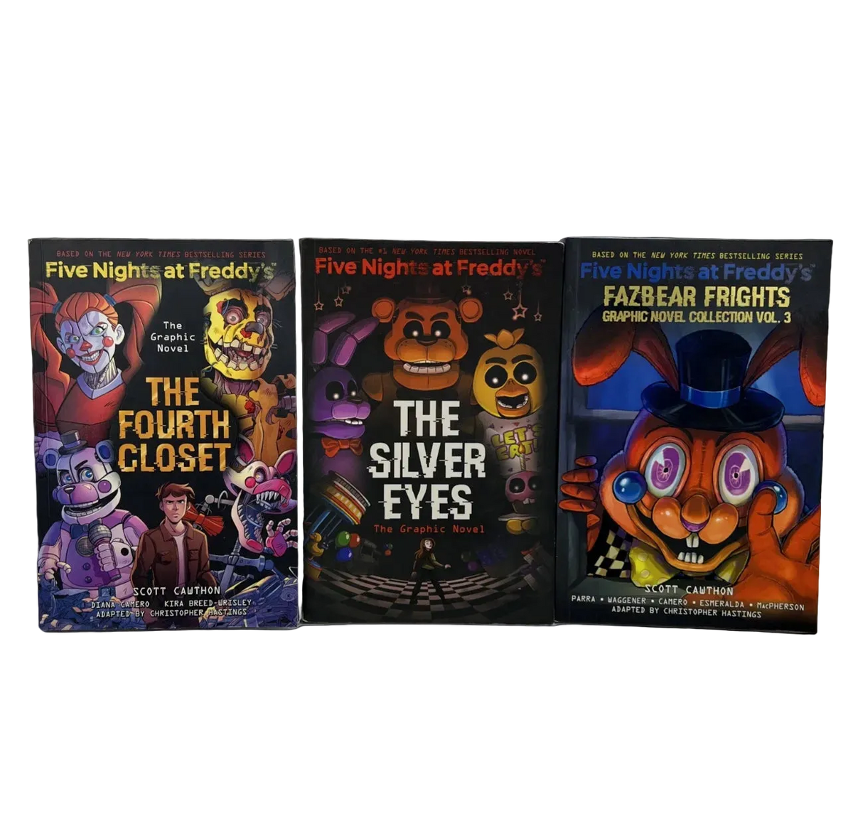 Five Nights at Freddy’s 3 Book Bundle Graphic Novels Silver Eyes
