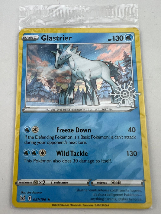 Sealed Glastrier Promo Card #51 Holiday Calendar Snowflake Stamp
