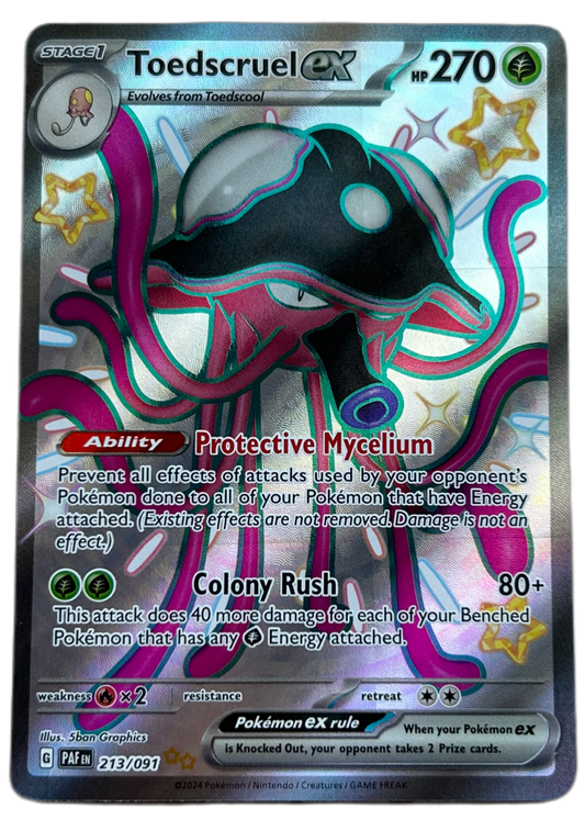 Toedscruel Ex #213 Paldean Fates.