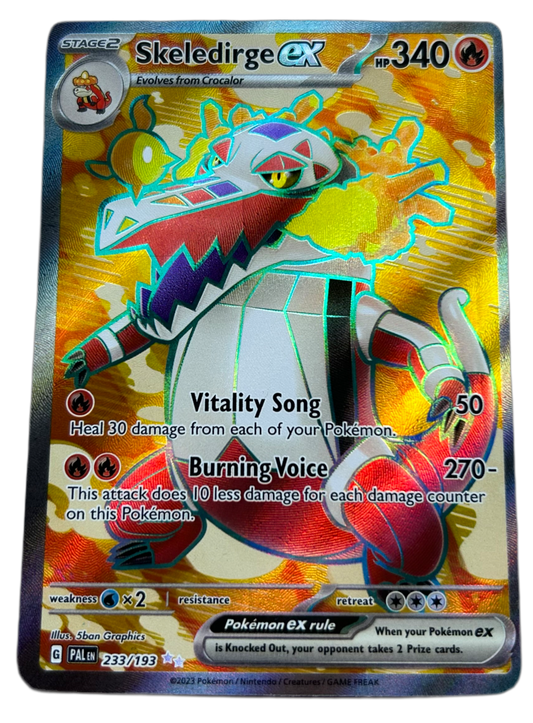 Skeledirge Ex #233 Pokemon Paldea Evolved