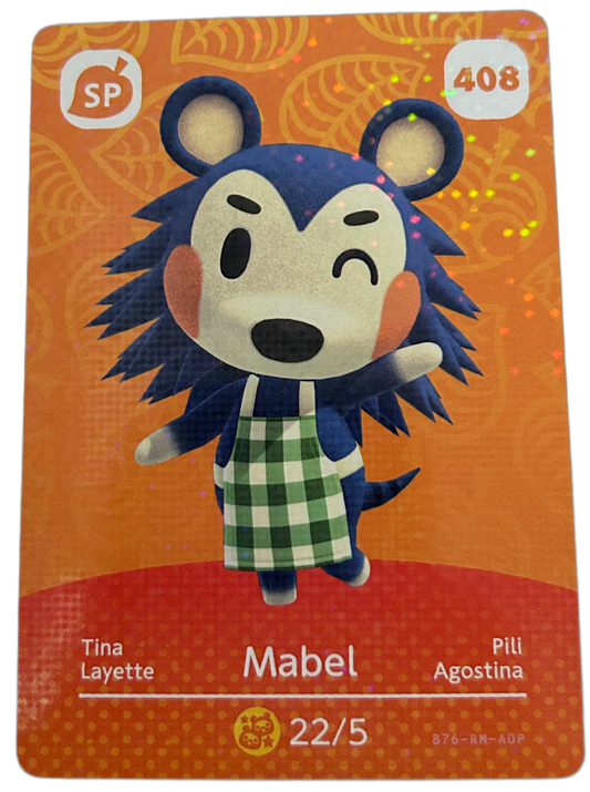 Mabel 408 Animal Crossing Amiibo Card Series 5