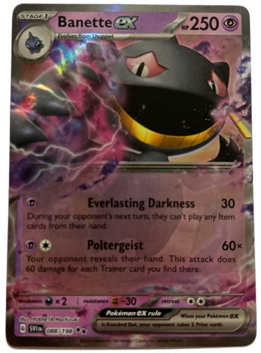 Banette Ex #88 Scarlet & Violet