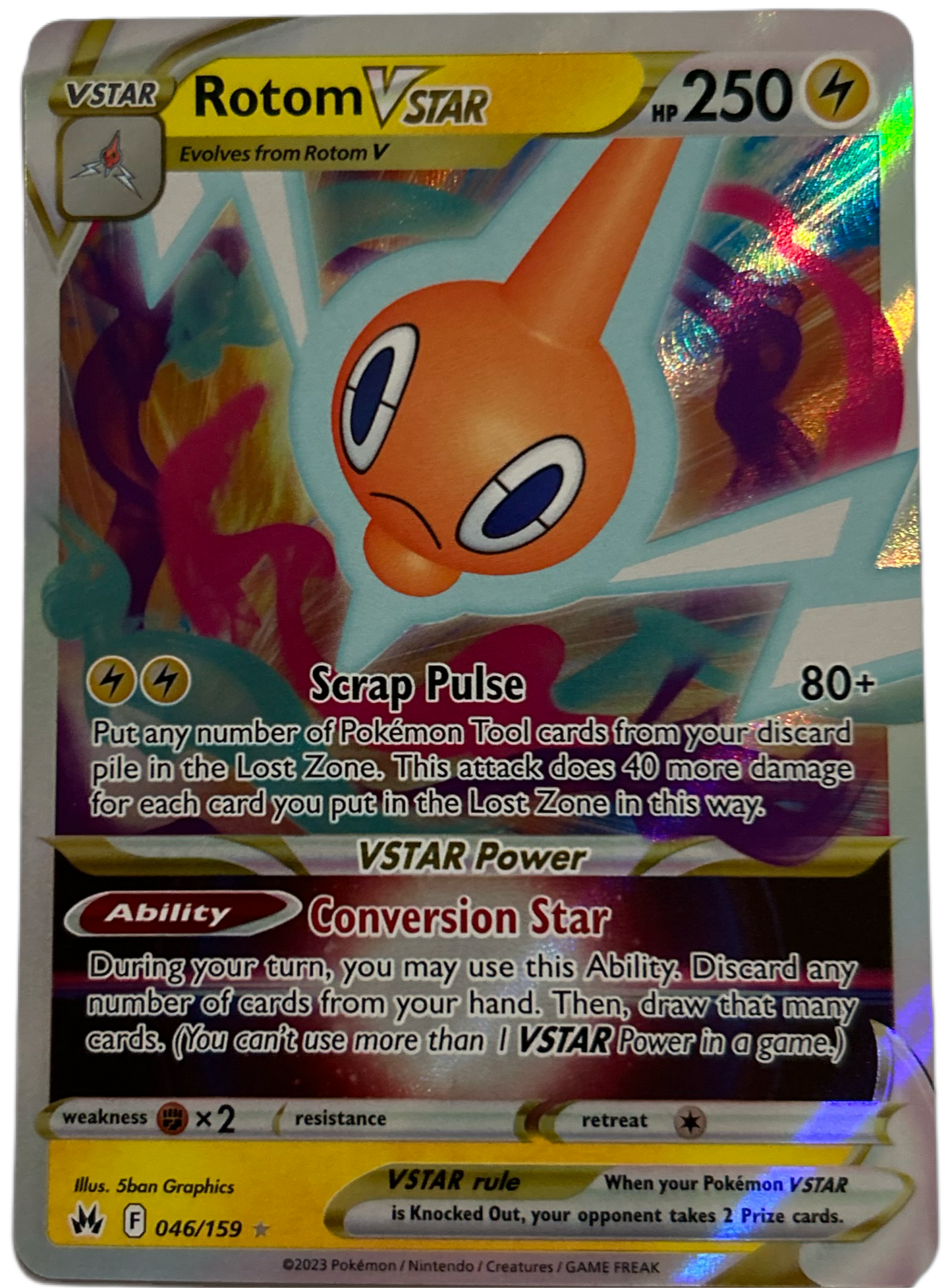 Rotom VSTAR #46 Crown Zenith