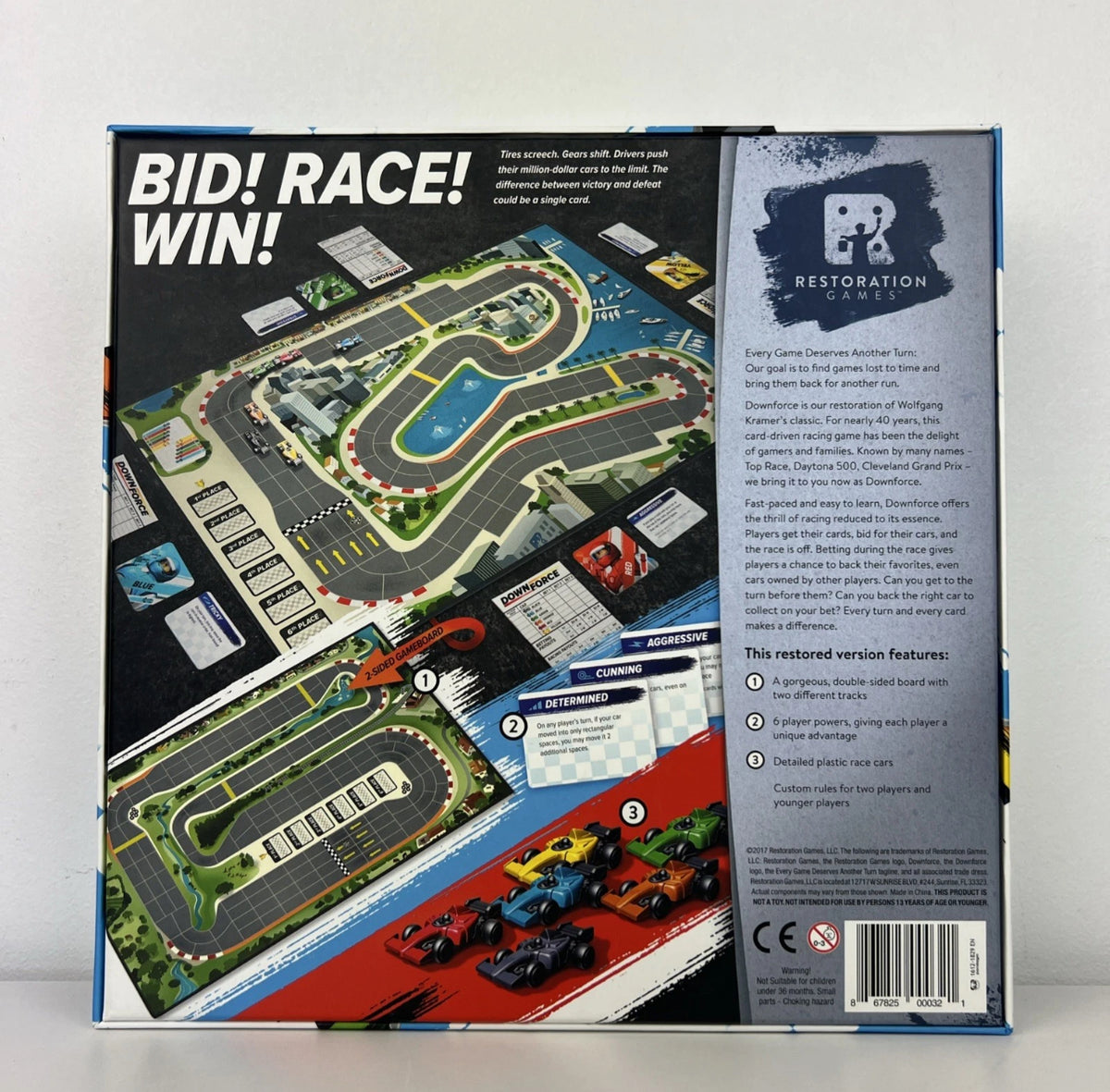 Downforce Betting & Auto Racing Board Game Wolfgang Kramer Complete
