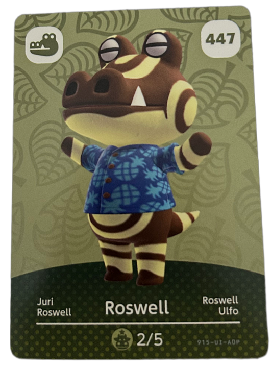 Roswell 477 Animal Crossing Amiibo Card Series 5