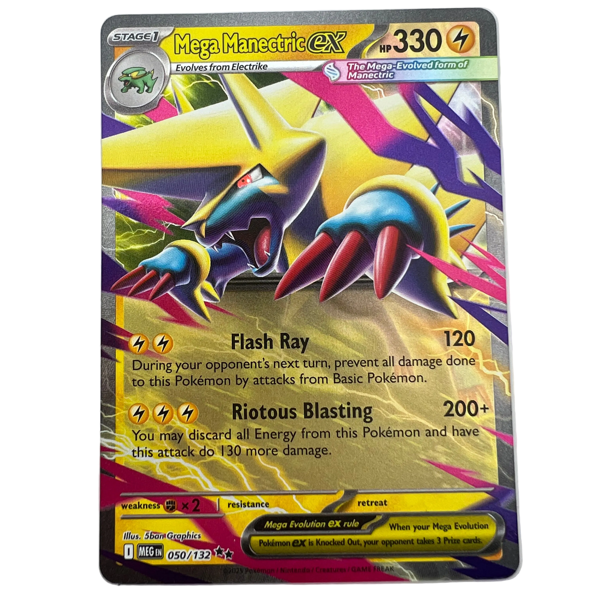 Mega Manectric Ex #50 Mega Evolution